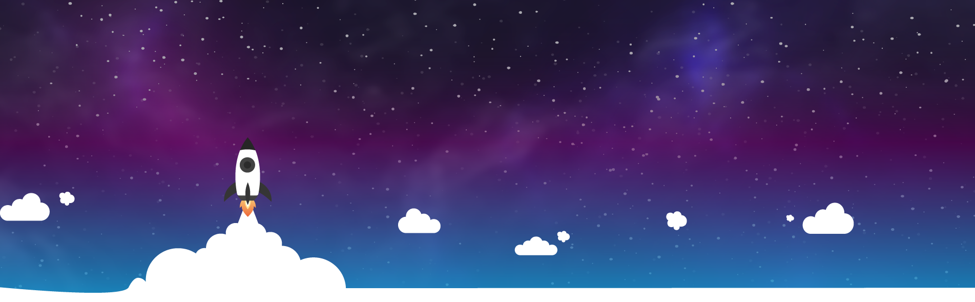 Background Kit Digital Cohete Estrellas Lanzamiento Despegue