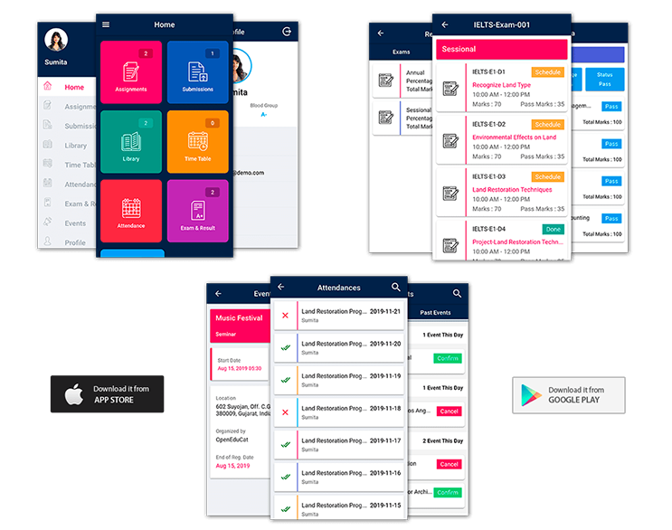 Aplicación Móvil ERP Vertical Institución Educativa Colegio Guardería Universidad Odoo
