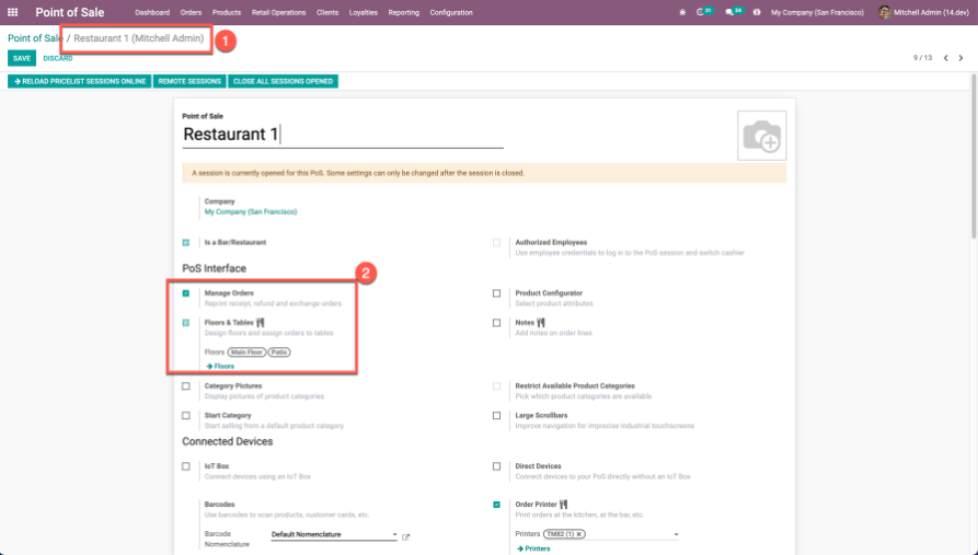 Info TPV ERP Vertical Restaurante Bar Odoo Punto de Venta